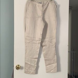 New Cream linen trousers